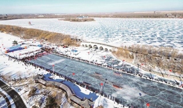 九州体育官网-开赛！冰面竞逐，龙舟破寒|冰上龙舟赛|嫩西湖|嫩江湾|大安|吉林_新浪体育_新浪新闻